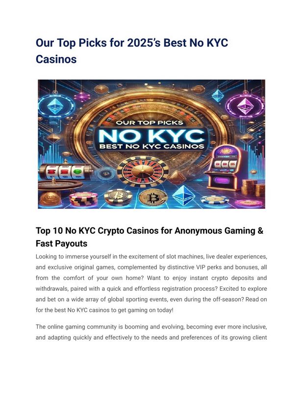 Why Create a No KYC Crypto Gambling Enterprise Game?